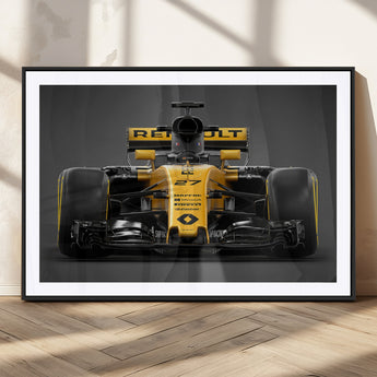 62882-MGC-FP-36x24_Black-Renault F1 Racing Car Print - High-Performance Formula 1 Motorsport Wall Art, Perfect Gift for Racing Fans and Car Enthusiasts