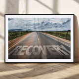 50743-MGV-CV-36X24-Healing Road Wall Art – Motivational Highway Canvas Print, Inspirational Journey Decor for Office, Gym or Living Room