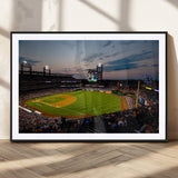 17415-MGC-FP-36x24_Black-Philadelphia Phillies Stadium Wall Art Canvas Print, Framed Citizens Bank Park Art Picture Print, Phillies Stadium Field Perfect
