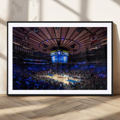 20491-MGC-FP-36x24_Black-Madison Square Garden Wall Art Canvas Print, Framed New York Stadium Art Picture Print, MSG Stadium Perfect Sport Room Decor
