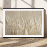 81444-MGC-FP-36x24_Black-Pampas Grass Wall Art Canvas Print, Framed Beige Pampas Grass Art Picture Print, Minimalist Beige Perfect Minimalist Nature Decor