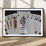56787-MGV-CV-36X24-Playing Cards – Classic Poker Deck with Spades, Standard Size Durable Casino Quality Card Set for Magic Tricks, Blackjack, Bridge,