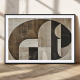 44796-MGC-FP-36x24_Black-Wabi Sabi Wall Art Canvas Print, Framed Geometric Minimalist Art Picture Print, Modern Abstract Perfect Modern Abstract Decor