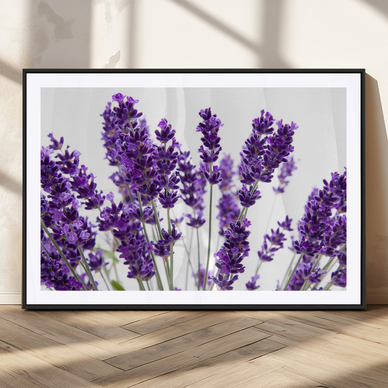 76859-MGV-CV-36X24-Lavender Flower Wall Art – Botanical Canvas Print Featuring Purple Floral Bouquet, Nature Inspired Artwork for Living Room,