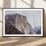 74506434-MGC-FP-36x24_Black-El Capitan Wall Art Canvas Print, Framed Yosemite Cliff Art Picture Print, Sierra Nevada Perfect Sierra Minimalism Decor Artwork