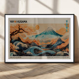 22373530-MGV-CV-36X24-Japanese Mt Fuji Wave Art Print – Ukiyo e Inspired Sun & Cherry Blossom Poster, Traditional Asian Landscape Painting, Modern