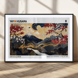 66243961-MGV-CV-36X24-Mount Fuji Japanese Wall Art – Golden Abstract Landscape Canvas Print, Cherry Blossom Painting, Modern Oriental Zen Home Decor