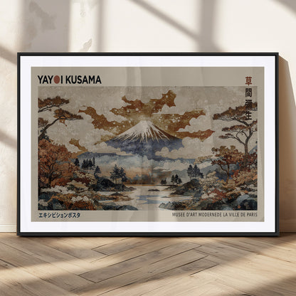 11778299-MGC-FP-36x24_Black-Japanese Landscape Wall Art – Mount Fuji Canvas Print, Asian Inspired Nature Decor for Living Room, Bedroom, Office or Studio