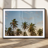 99033771-MGC-FP-36x24_Black-Palm Trees Wall Art Canvas Print, Framed Tropical Vibes Art Picture Print, Coastal Sunset Perfect Coastal Boho Decor Artwork