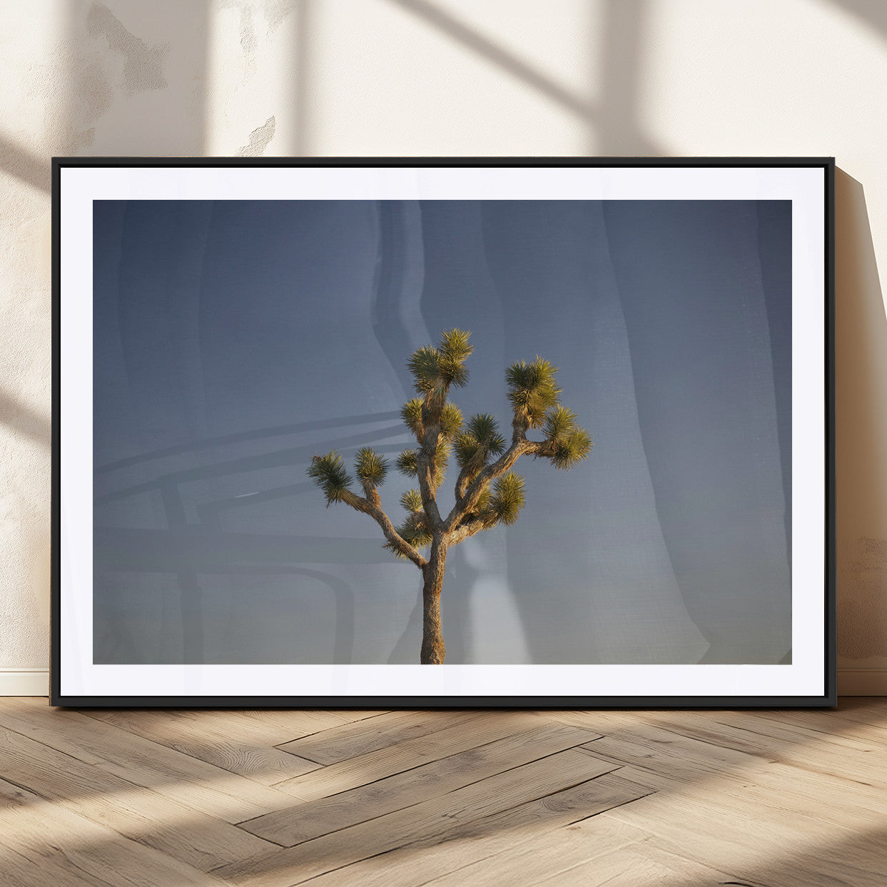 54552043-MGV-CV-36X24-Joshua Tree Art Wall Art Canvas Print, Framed Desert Landscape Art Picture Print, Southwestern Nature Perfect Southwestern Boho