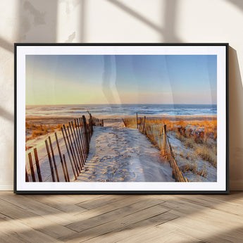 73351887-MGV-CV-36X24-Ocean Sunset Wall Art Wall Art Canvas Print, Framed Nautical Photography Art Picture Print, Summer Beach House Decor Perfect