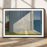 34188481-MGV-CV-36X24-Coastal Sunlight Wall Art – Minimalist Ocean View Canvas Print, Serene Beach House Inspired Decor for Bedroom, Living Room,