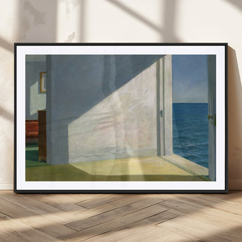 34188481-MGV-CV-36X24-Coastal Sunlight Wall Art – Minimalist Ocean View Canvas Print, Serene Beach House Inspired Decor for Bedroom, Living Room,