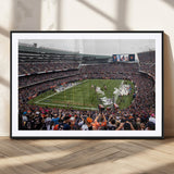18347149-MGC-FP-36x24_Black-Soldier Field Wall Art – Chicago Bears Football Stadium Canvas Print, Game Day Sports Decor for Man Cave, Bar, Office, or Living