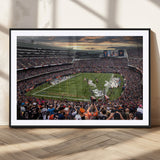 87578930-MGV-CV-36X24-Soldier Field Wall Art – Chicago Bears Football Stadium Sunset Canvas Print, Game Day Sports Decor for Man Cave, Bar, Office, or