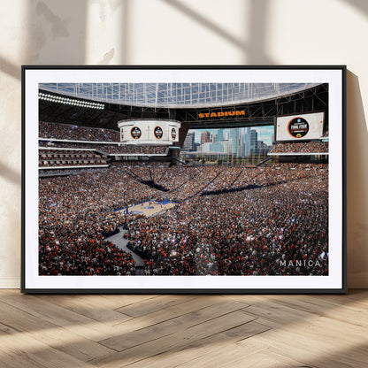 38616413-MGV-CV-36X24-Chicago Dome Stadium Wall Art – Futuristic Basketball Final Four Arena Canvas Print, Modern Sports Fan Decor for Man Cave or