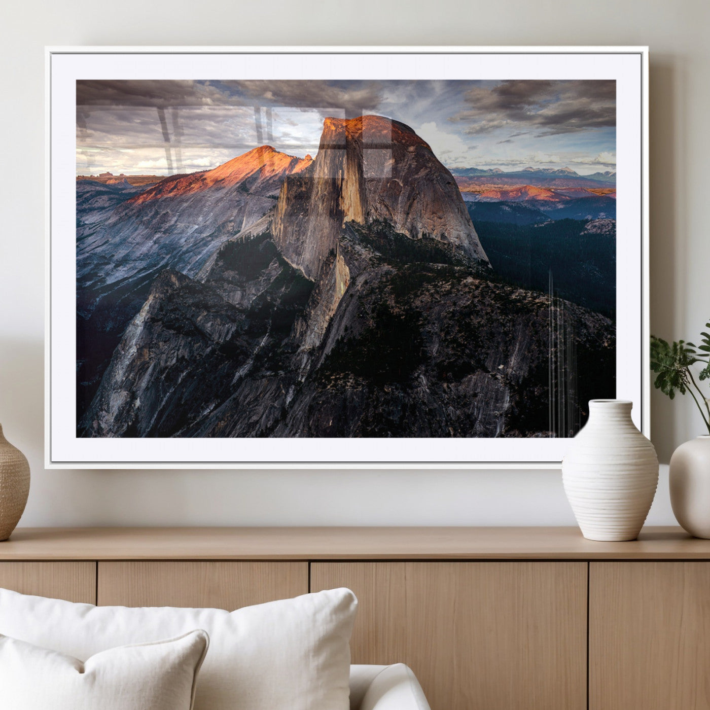 31332-MGV-CV-36X24-Mountain Landscape Wall Art – Majestic Sunset Rock Formation Canvas Print, Nature Scenic Decor for Living Room, Office, Cabin or