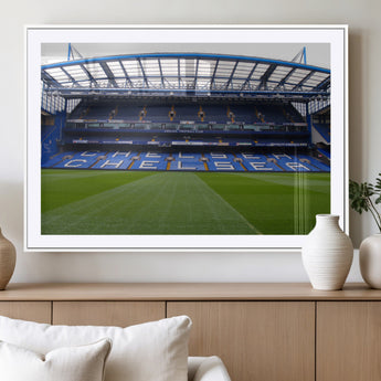 59508-MGV-CV-36X24-Chelsea Stadium Wall Art – Stamford Bridge Football Arena Canvas Print, Iconic Soccer Artwork for Living Room, Office, Game Room