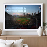67670-MGC-FP-36x24_White-PNC Park Stadium Wall Art Canvas Print, Framed Pittsburgh Pirates Stadium Art Picture Print, PNC Park Field Perfect Sport Room
