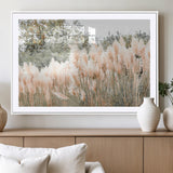 21826392-MGV-CV-36X24-Pampas Grass Wall Art Canvas Print, Framed Soft Pampas Art Picture Print, Pastel Grasses Perfect Soft Neutral Boho Decor Artwork