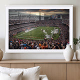 87578930-MGC-FP-36x24_White-Soldier Field Wall Art – Chicago Bears Football Stadium Sunset Canvas Print, Game Day Sports Decor for Man Cave, Bar, Office, or