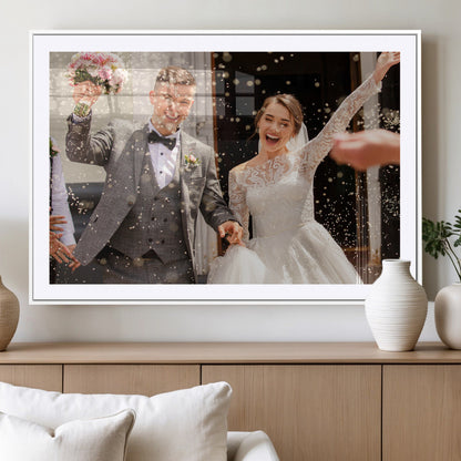 CSTM914-MGC-FP-36x24-Framed Create Your Canvas Print - Personalized Wall Art for Home Decor Wall Art Print, Create Your Own Photo Canvas Print