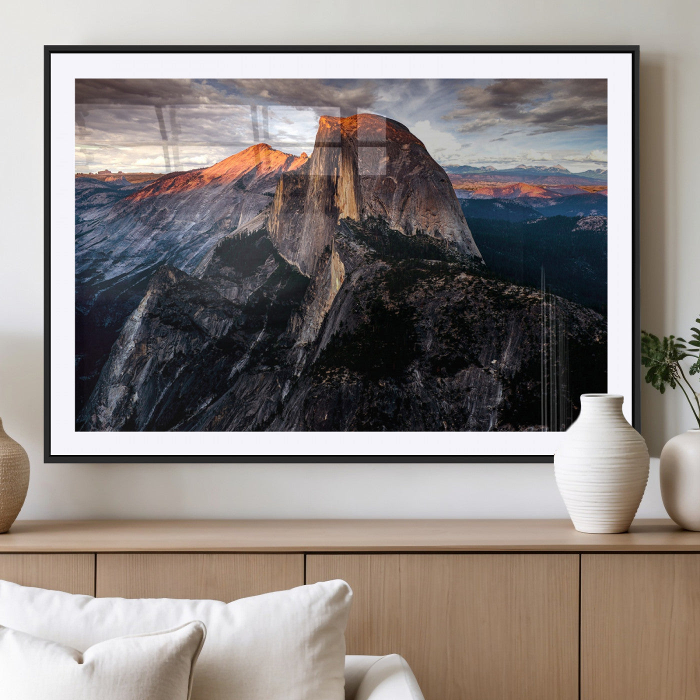 31332-MGV-CV-36X24-Mountain Landscape Wall Art – Majestic Sunset Rock Formation Canvas Print, Nature Scenic Decor for Living Room, Office, Cabin or