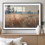 98822-MGV-CV-36X24-Autumn Meadow Wall Art – Tranquil Grassland Landscape Canvas Print, Rustic Country Decor for Living Room, Bedroom or Farmhouse