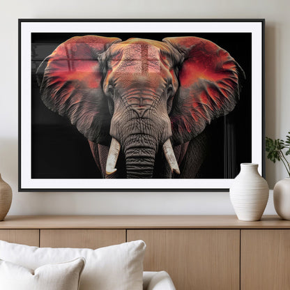 54719-MGV-CV-36X24-Elephant Wall Art – Majestic African Elephant Canvas Print, Wildlife Safari Animal Decor for Living Room, Bedroom, Office or Man