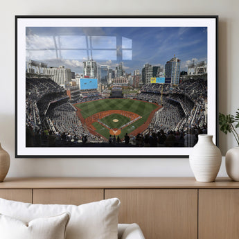 87122-MGV-CV-36X24-Petco Park Field Wall Art Canvas Print, Framed San Diego Stadium Art Picture Print, Petco Park Stadium Perfect Sport Room Decor