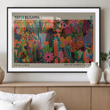 40791-MGV-CV-36X24-Kusama Inspired Wall Art – Vibrant Abstract Floral Jungle Canvas Print, Bold Pop Art Botanical Decor for Living Room, Bedroom, or