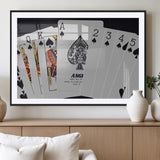 56787-MGC-FP-36x24_Black-Playing Cards – Classic Poker Deck with Spades, Standard Size Durable Casino Quality Card Set for Magic Tricks, Blackjack, Bridge,