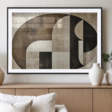 44796-MGV-CV-36X24-Wabi Sabi Wall Art Canvas Print, Framed Geometric Minimalist Art Picture Print, Modern Abstract Perfect Modern Abstract Decor
