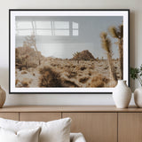 62783269-MGC-FP-36x24_Black-Joshua Tree Wall Art – Desert Landscape Photography Canvas Print, Southwest Nature Artwork Rustic Home Decor for Living Room,
