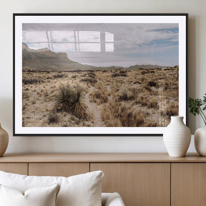 20681831-MGV-CV-36X24-Desert Landscape Wall Art – Southwestern Mountain Canvas Print, Rustic Western Nature Photography Decor for Living Room, Office,