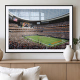 32530647-MGV-CV-36X24-Chicago Bears Stadium Wall Art – Futuristic Dome Arena Canvas Print, Modern Football Concept Design Decor for Man Cave, Bar, or