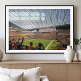 81960112-MGV-CV-36X24-Futuristic Football Stadium Wall Art – Modern Dome Arena Canvas Print, Chicago Bears Concept Design Sports Decor for Man Cave or