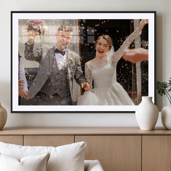 CSTM914-MGC-FP-36x24-Framed Create Your Canvas Print - Personalized Wall Art for Home Decor Wall Art Print, Create Your Own Photo Canvas Print