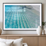 46233906-MGC-FP-36x24_Black-Coastal Wall Art – Turquoise Ocean Waves and White Sand Canvas Print, Tropical Beach Photography Decor for Bedroom, Living Room,