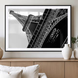 89033-MGV-CV-36X24-Eiffel Tower Wall Art – Dramatic Black and White Architectural Canvas Print, Modern Paris Decor for Office, Living Room or