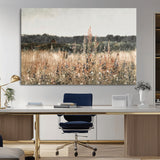 46308-MGV-CV-36X24-Wildflower Field Wall Art – Rustic Meadow Landscape Canvas Print, Country Nature Decor for Living Room, Bedroom or Farmhouse