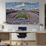 76491-MGV-CV-36X24-Buffalo Bills Stadium Wall Art Canvas Print, Framed Bills Stadium Art Picture Print, Highmark Stadium Perfect Sport Room Decor