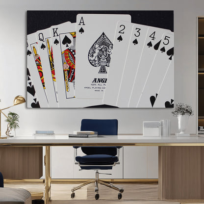 56787-MGV-CV-36X24-Playing Cards – Classic Poker Deck with Spades, Standard Size Durable Casino Quality Card Set for Magic Tricks, Blackjack, Bridge,