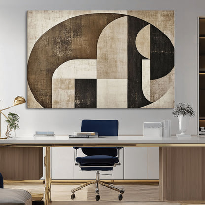 44796-MGV-CV-36X24-Wabi Sabi Wall Art Canvas Print, Framed Geometric Minimalist Art Picture Print, Modern Abstract Perfect Modern Abstract Decor