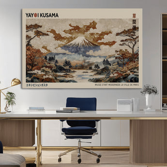11778299-MGV-CV-36X24-Japanese Landscape Wall Art – Mount Fuji Canvas Print, Asian Inspired Nature Decor for Living Room, Bedroom, Office or Studio