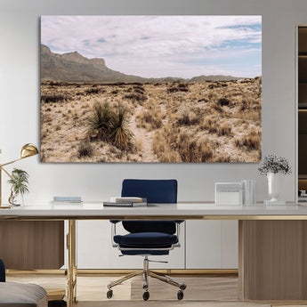 20681831-MGV-CV-36X24-Desert Landscape Wall Art – Southwestern Mountain Canvas Print, Rustic Western Nature Photography Decor for Living Room, Office,