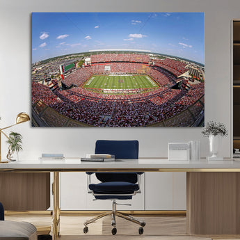 29492070-MGV-CV-36X24-William Brice Stadium Canvas Wall Art – Football Game, Stadium Crowd, Fans, Energy, Team Spirit, Daytime Outdoor Event Print for