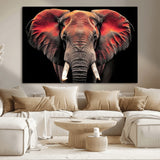 54719-MGV-CV-36X24-Elephant Wall Art – Majestic African Elephant Canvas Print, Wildlife Safari Animal Decor for Living Room, Bedroom, Office or Man