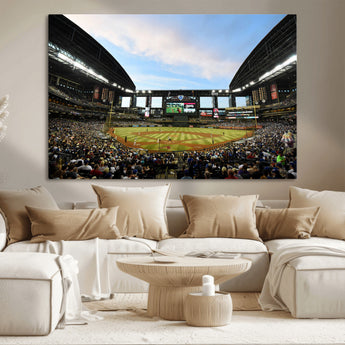 92672-MGV-CV-36X24-Chase Field Stadium Wall Art Canvas Print, Framed Arizona Stadium Art Picture Print, Chase Stadium Perfect Sports Room Decor
