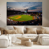17415-MGV-CV-36X24-Philadelphia Phillies Stadium Wall Art Canvas Print, Framed Citizens Bank Park Art Picture Print, Phillies Stadium Field Perfect